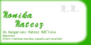 monika matesz business card